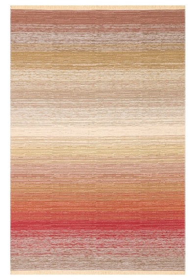 Kutnu Kılım Modern Ombre Renk Geçişli Yıkanabilir Çift Taraflı Kilim Çok Renkli - Turuncu Kutnu Kılım Modern Ombre Renk Geçişli Yıkanabilir Çift Taraflı Kilim Çok Renkli - Turuncu