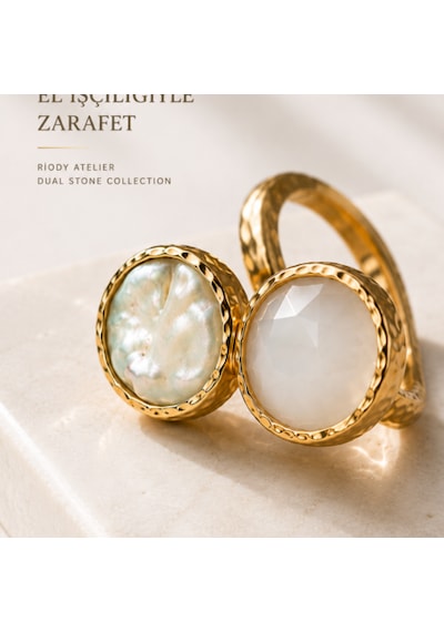 Riody Atelier No.02 Ayarlanabilir Gold Kadın Yüzük Sarı Altın