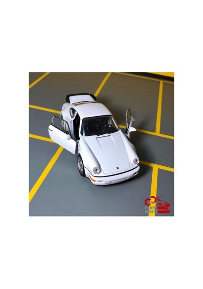 Porsche 911 Turbo 1/36 Ölçek C&c Model Garage Çek Bırak Diecast Metal Model Araba Oyuncak