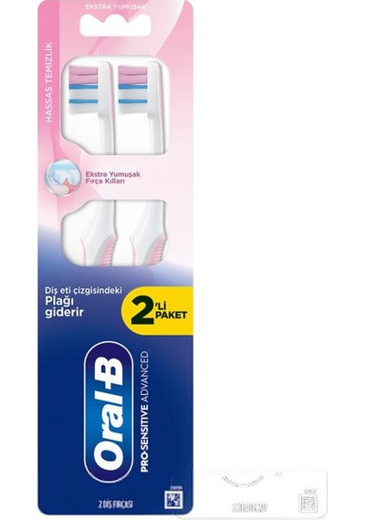 Oral-b Pro-sensitive Advanced Hassas Temizlik Diş Fırçası 2 Li Paket