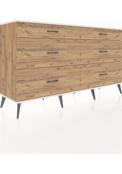 Hyperion Konsol 6 Çekmeceli 176x44x99 Çam-aytaşı/çam Çam-aytaşı/çam