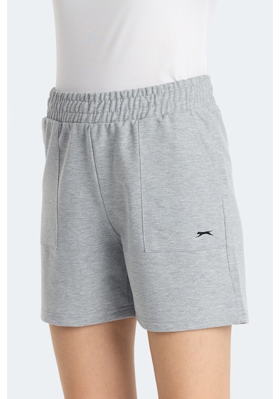 Slazenger Roko I Kadın Cepli Gri Şort Gri
