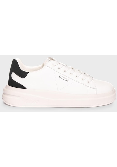 Guess Kadın Ayakkabı Fljelb Lea12 Whblk Siyah-beyaz Siyah - Beyaz