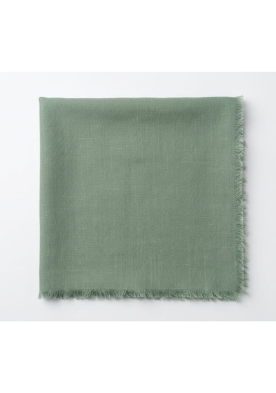 Özense Çift Flamlı Pamuklu Terletmeyen 4 Mevsim Kullanılabilir 100x100 Cm Su yeşili Renkli Eşarp