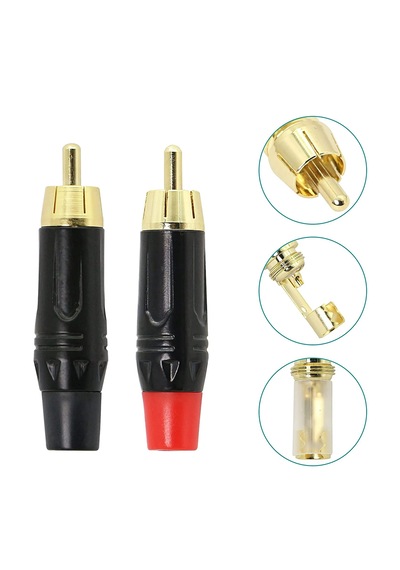 Rca Tos Fiş Erkek 1.kalite Metal 2 Adet Pk-6783 Male-male