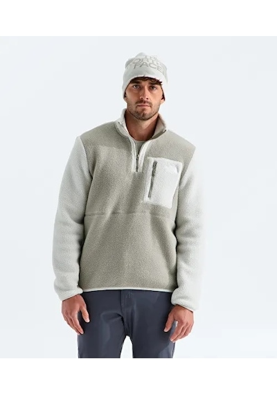 The North Face Yumiori 1/4 Boy Fermuarlı Erkek Polar Sweatshirt Nf0a883ssm41 Taş