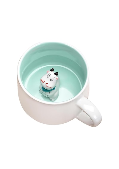 Mukko Home 3d Porselen Kupa Sevimli Hayvan Biblolu, 350 Ml Şık Ve Eğlenceli Sürpriz Kupa,mavi Beyaz - Çok Renkli Mukko Home 3d Porselen Kupa Sevimli Hayvan Biblolu, 350 Ml Şık Ve Eğlenceli Sürpriz Kupa,mavi Beyaz - Çok Renkli
