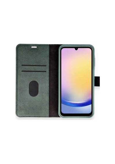 Samsung Galaxy A05s Uyumlu Kılıf Trend S Plus Kapaklı Kılıf - Yeşil