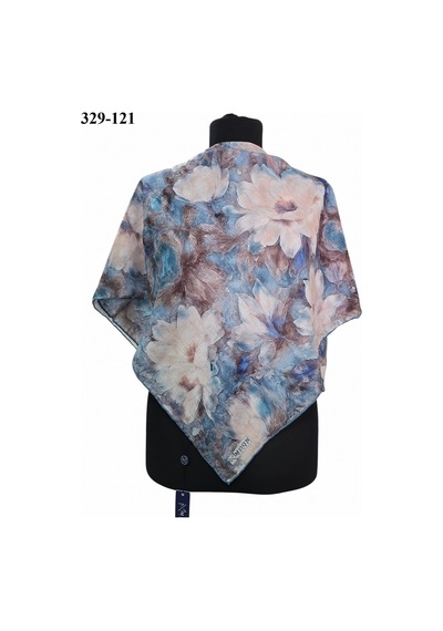 Moonscarfs Moonscarf Soft Pamuk Eşarp Kahve Mavi 329-121 Çok Renkli