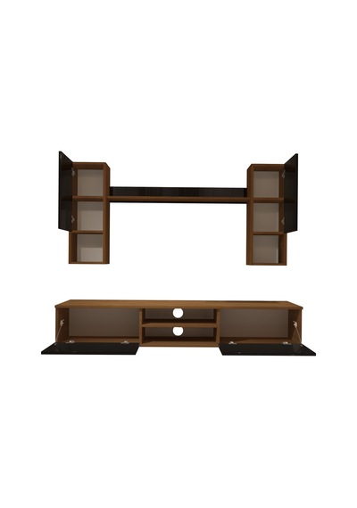 Decoraktiv Eko 5da Mdf Dvd Tv Ünitesi Tv Sehpası Ceviz - Siyah