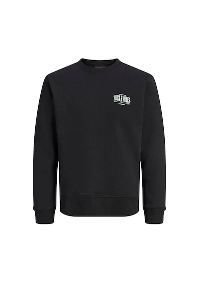 Jack & Jones Jack&jones 12298492 Jjaero Sweat Crew Neck Black Erkek Sweatshirt Siyah
