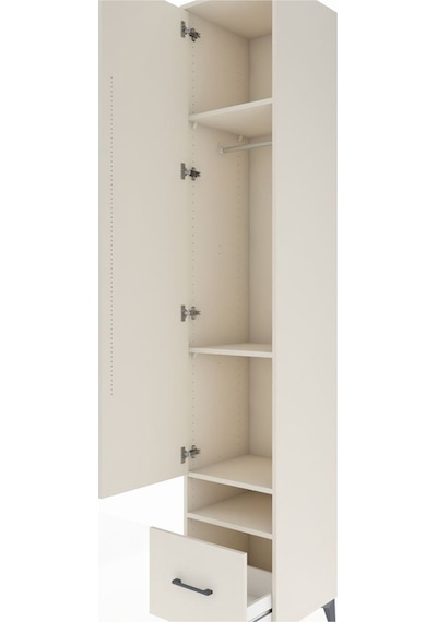 Hyperion Dolap 4 Raflı Tek Çekmeceli Tek Askılı 44x44x243 Ayt... Aytaşı