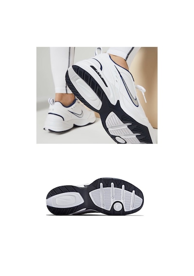 Nike Air Monarch Iv Erkek Beyaz Koşu Ayakkabısı Beyaz/lacivert