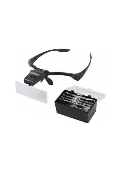 -ışıklı Gözlük Büyüteç - 5 Farklı Lens 9892b