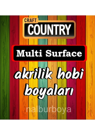 Akrilik Hobi Boyası Craft Country Multi Surface 120Cc Limon Sarı