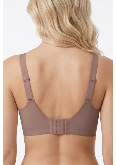 Cottonhill Seamless Bra - Ease Kahverengi Lazer Kesim Balensiz Dekolteli Dikişsiz Kadın Sütyen