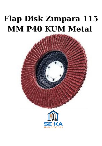 Flap Disk Zımpara 115 Mm P40 Kum Metal - Ahşap Taşlama Diski 10 Adet