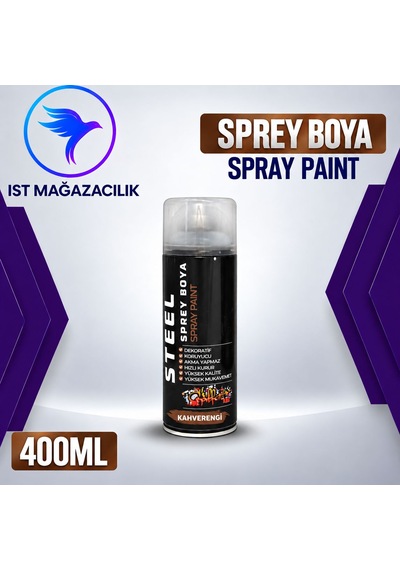 İst Steel Sprey Boya Kahverengi 400 Ml 12 Kahverengi