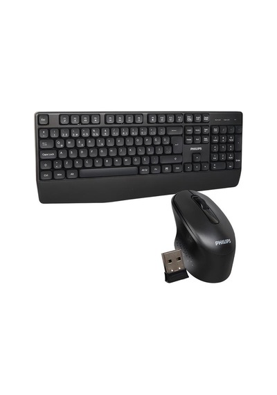 Spk6348 Usb Kablosuz Ofis Tipi Siyah Numpadli Türkçe Q Klavye Mouse Seti