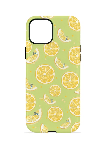 Apple iPhone Uyumlu 14 Vorian Çift Katmanlı Magsafe Kılıf Lemonade Garden