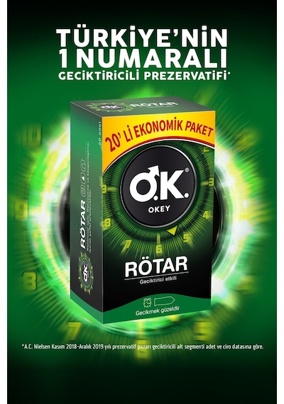 Okey Rötar Prezervatif 20'li + Zero Prezervatif 20'li