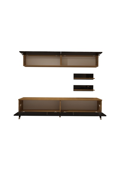 Decoraktiv Eko 5 Mdf Std Gold Tv Ünitesi Tv Sehpası Pera - Siyah