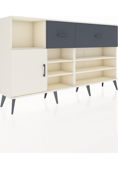 Arges Konsol 6 Raflı 2 Çekmeceli Tek Kapaklı 176x30x99 Aytaşı-aytaşı/antrasit Aytası/antrasıt - Aytası Arges Konsol 6 Raflı 2 Çekmeceli Tek Kapaklı 176x30x99 Aytaşı-aytaşı/antrasit Aytası/antrasıt - Aytası