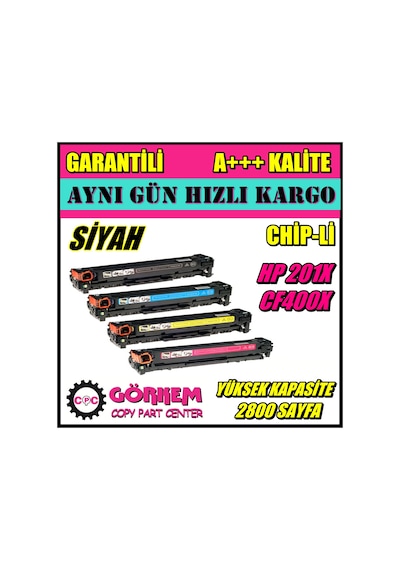 Hp Color Laserjet Pro Mfp M277Dw Toner Siyah (Cf400X-Cf201A)