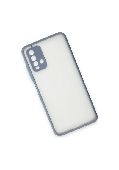 Xiaomi Redmi 9t Kılıf Montreal Silikon Kapak - Gri Altın