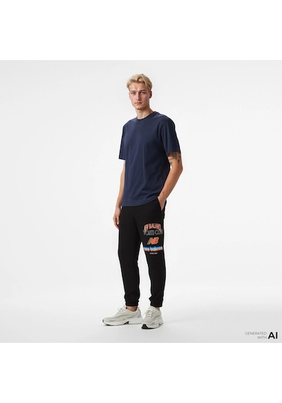 New Balance Lifestyle Erkek Siyah Eşofman Altı Mnp1533-bk Çok Renkli