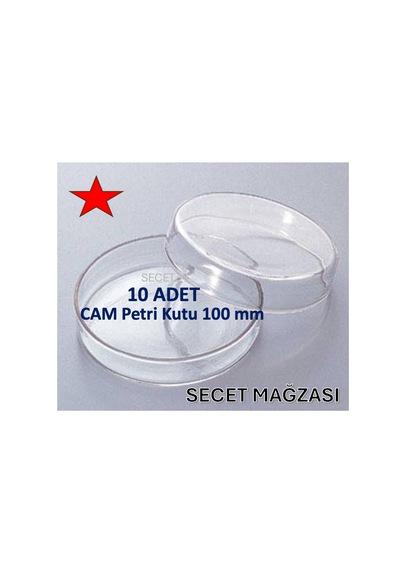 Cam Petri Kabı 100 X 20 Mm, Cam Petri Kabı 100mm 10 Adet/pk