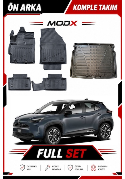 Kia Stonic 2017-2020 5d Havuzlu Paspas + 3d Bagaj Havuzu Premıum A+