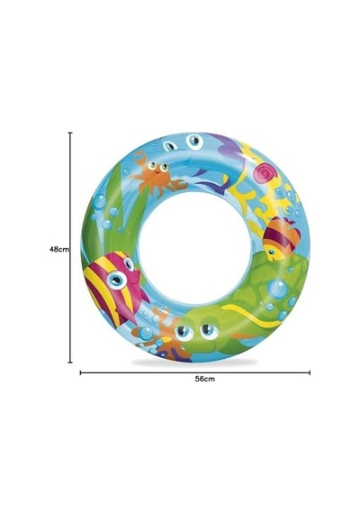 Deniz Hayvan Desenli Simit 56 Cm 36013, Renkli