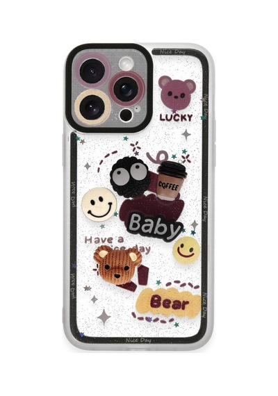 Apple iPhone  Uyumlu,  14 Pro Kılıf Sweet Desenli Silikon Kapak - Sarı