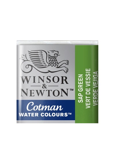 Winsor & Newton Cotman Yarım Tablet Suluboya Sap Green 599 Karışık