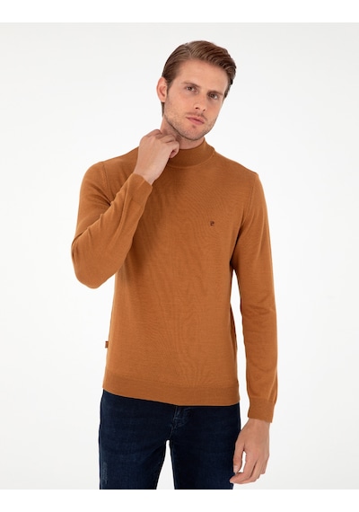 Pierre Cardin Erkek Kahverengi Kazak /triko 50296614-vr163 Kahverengi