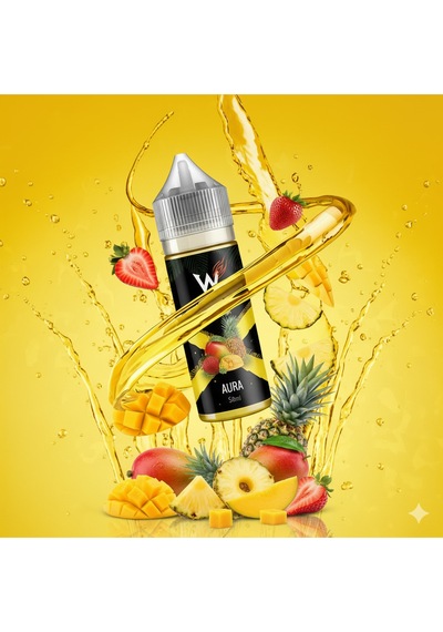 Aura - Premium Aroma 30ml - Mango, Ananas, Çilek - Likit Tatlandırıcı