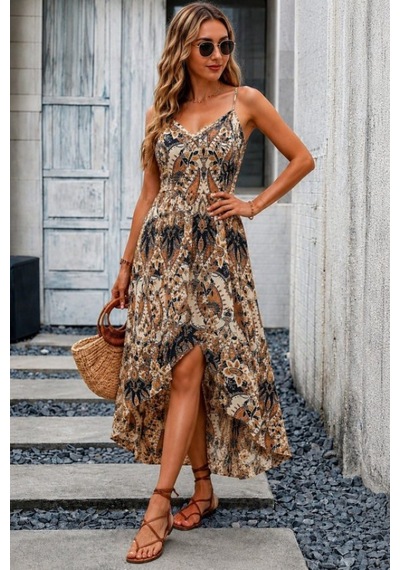 Efnaz Style Kadın Ip Askılı V Yakalı Önden Asımetrik Detaylı Midi Süprem Elbise Bej Efnaz Style Kadın Ip Askılı V Yakalı Önden Asımetrik Detaylı Midi Süprem Elbise Bej
