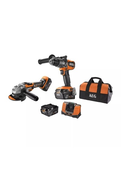 Aeg Jp18a2-502b 18v Akülü Set Bsb18c3bl+bews18-125blx 4935480951