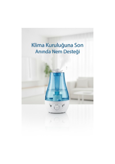 Wearfitpro 4 Litre Ultrasonik Soğuk Buhar Makinesi Ayarlanabilir Hava Nemlendirici Otomatik Kapanma Özellikli