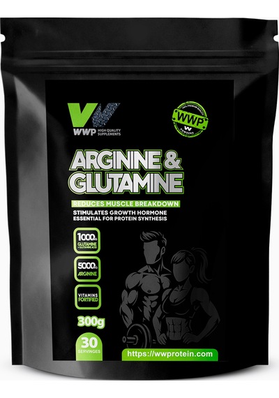 Wwp Arginine & Glutamine Kas Yıkımını Etkili Şekilde  300g Yaban Mersini Aromalı. Blueberry