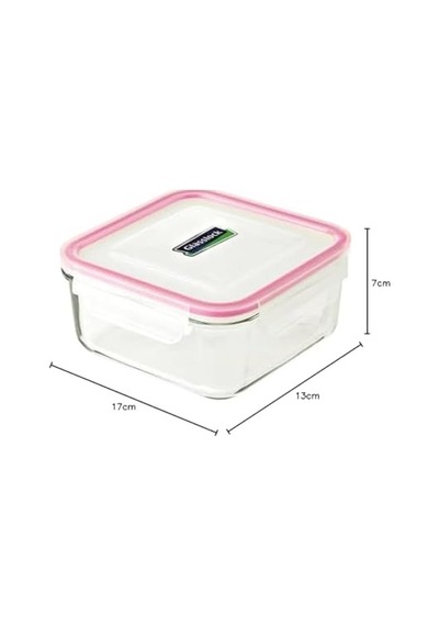 Rp535 Kare Cam Saklama Kabı, Şeffaf, 2600 Ml