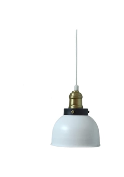Dylight Retro Metal Dekoratif Beyaz Tekli Kafe Mutfak Aydınlatma Avize-dy8048