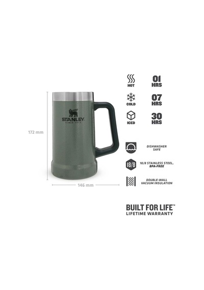 Stanley Adventure Vakumlu Termos Bardak 0.70 Lt Yeşil