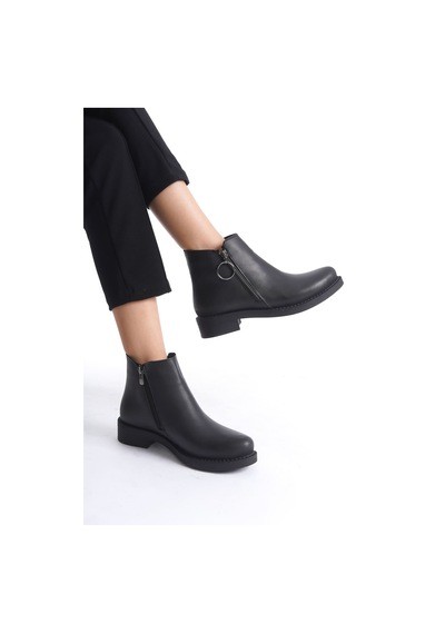 DMR Elegance Th Colleciton Margaret Fermuarlı Ortopedik Taban Topuklu Kadın Bot - Cst - Siyah - 39 DMR Elegance Th Colleciton Margaret Fermuarlı Ortopedik Taban Topuklu Kadın Bot - Cst - Siyah - 39