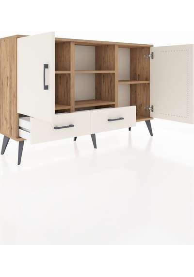 Arges Konsol 5 Raflı 2 Çekmeceli 3 Kapaklı 132x30x83 Çam-aytaşı/aytaşı Aytaşı/aytaşı Arges Konsol 5 Raflı 2 Çekmeceli 3 Kapaklı 132x30x83 Çam-aytaşı/aytaşı Aytaşı/aytaşı