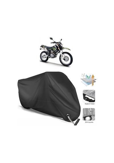 Kuba Black Cat Motosiklet Branda (Bağlantı, Kilit Uyumlu)-Siyah (457270837)