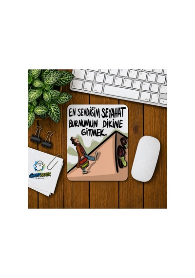 Burnunun Diki Baskılı Oyuncu Mousepad 042