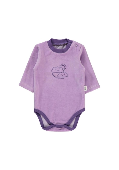 Civil Baby Bulut Baskılı 1-18 Ay Çıtçıtlı Badi Lila