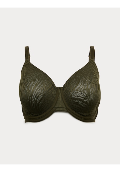 Marks & Spencer Body Dantel Detaylı Balenli Toparlayıcı Sütyen T33005843 Yeşil